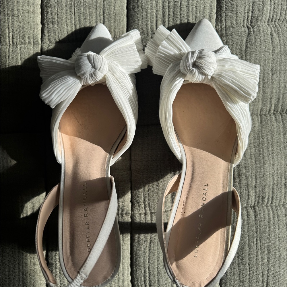 Loeffler Randall Women's White Bow Heels
